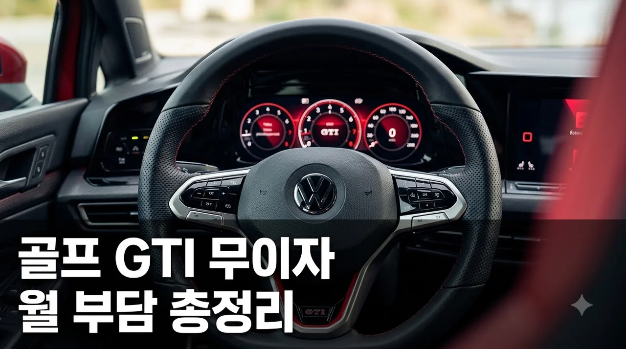 골프 GTI 블랙 에디션 5275만원에 48개월 무이자?.. 월 부담 직접 계산해보니