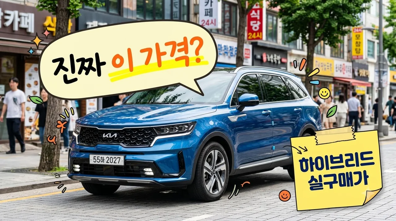 2027 쏘렌토 가격 얼마? 가솔린 하이브리드 실구매가 비교해보니..