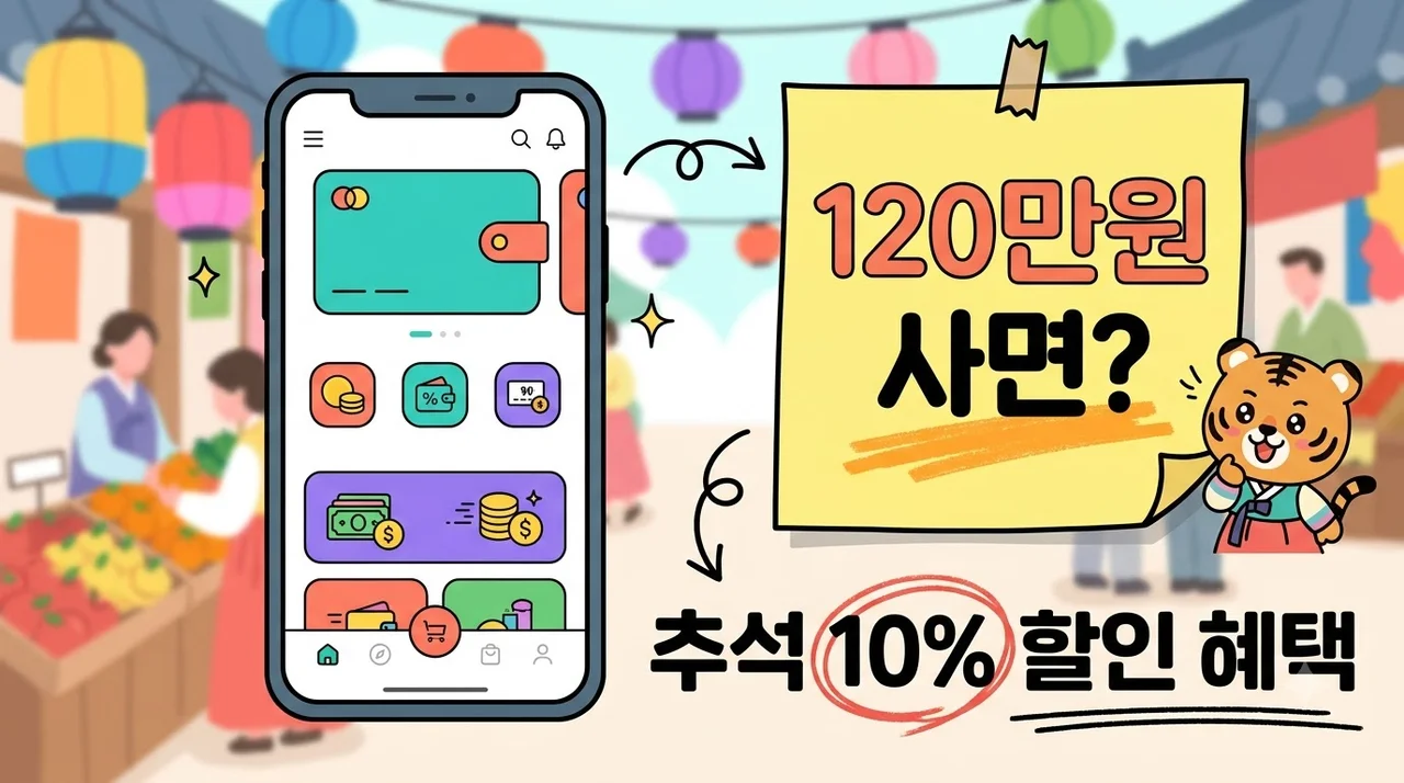 디지털 온누리상품권 120만원 충전했더니.. 20일까지 챙긴 실제 할인액 얼마?