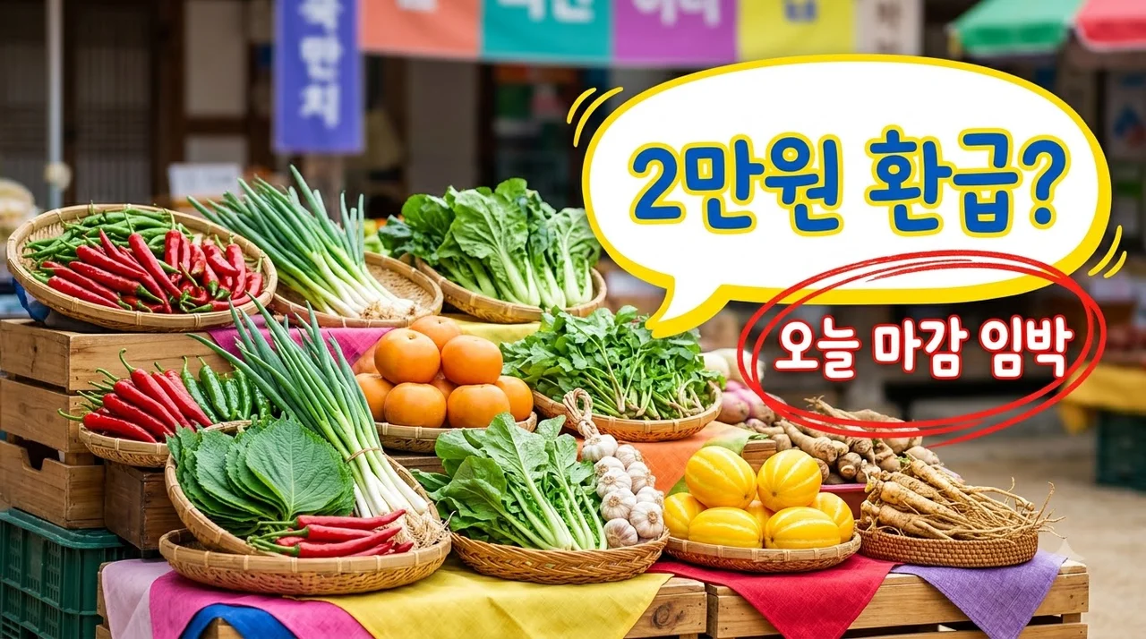 꺅! 전통시장 장보고 2만원 돌려받는다고?.. 추석 농축수산물 온누리상품권 환급 현장 직접 가보니