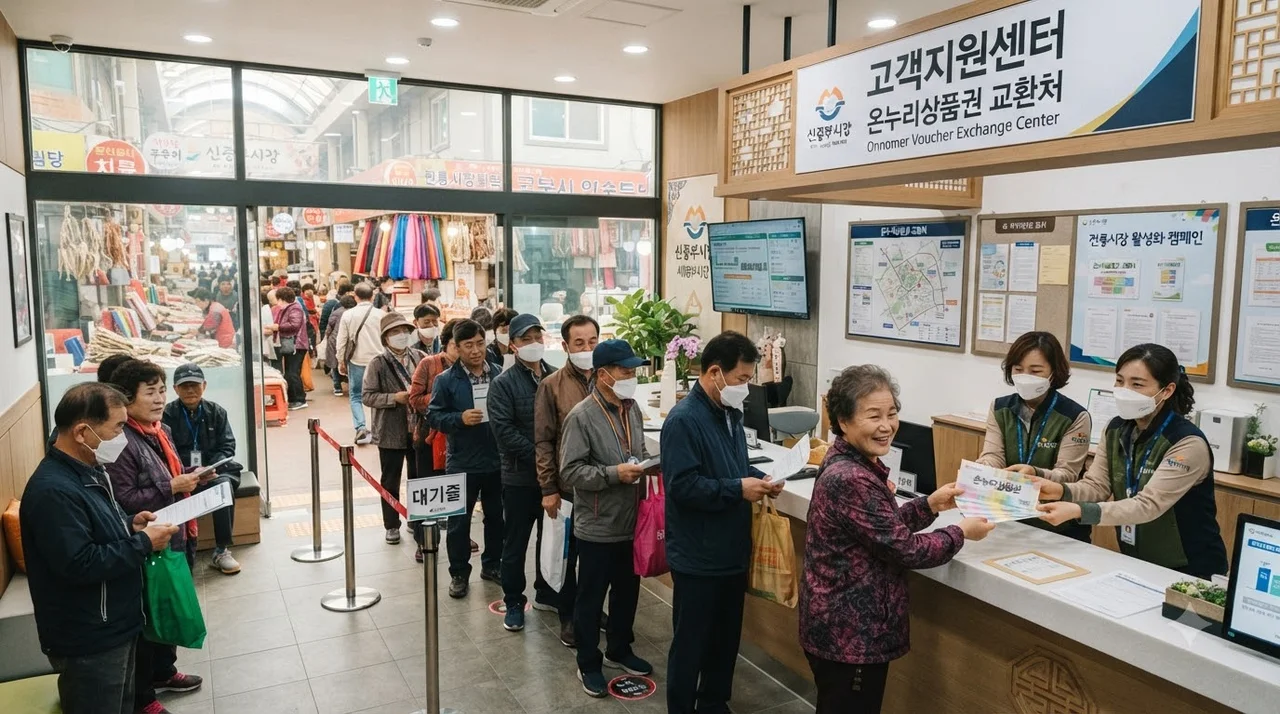 온누리상품권 환급 부스 이용 3단계 절차