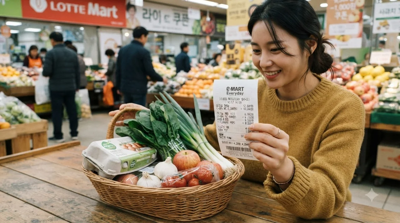 영수증 비교! 할인 전 vs 할인 후 실제 결제액 차이