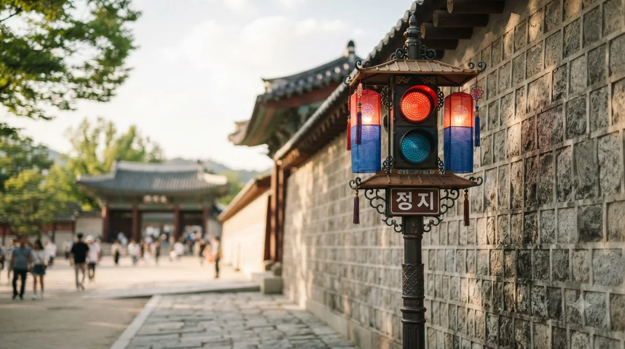 청사초롱 신호등, 전통과 현대가 숨 쉬는 거리의 보물