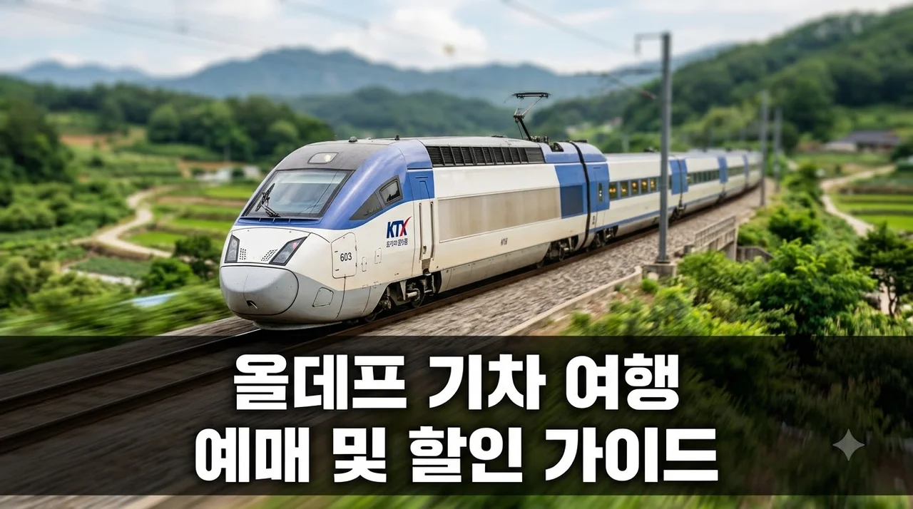 올데프 기차 완벽 가이드: 예매 방법부터 할인 혜택 및 이용 팁