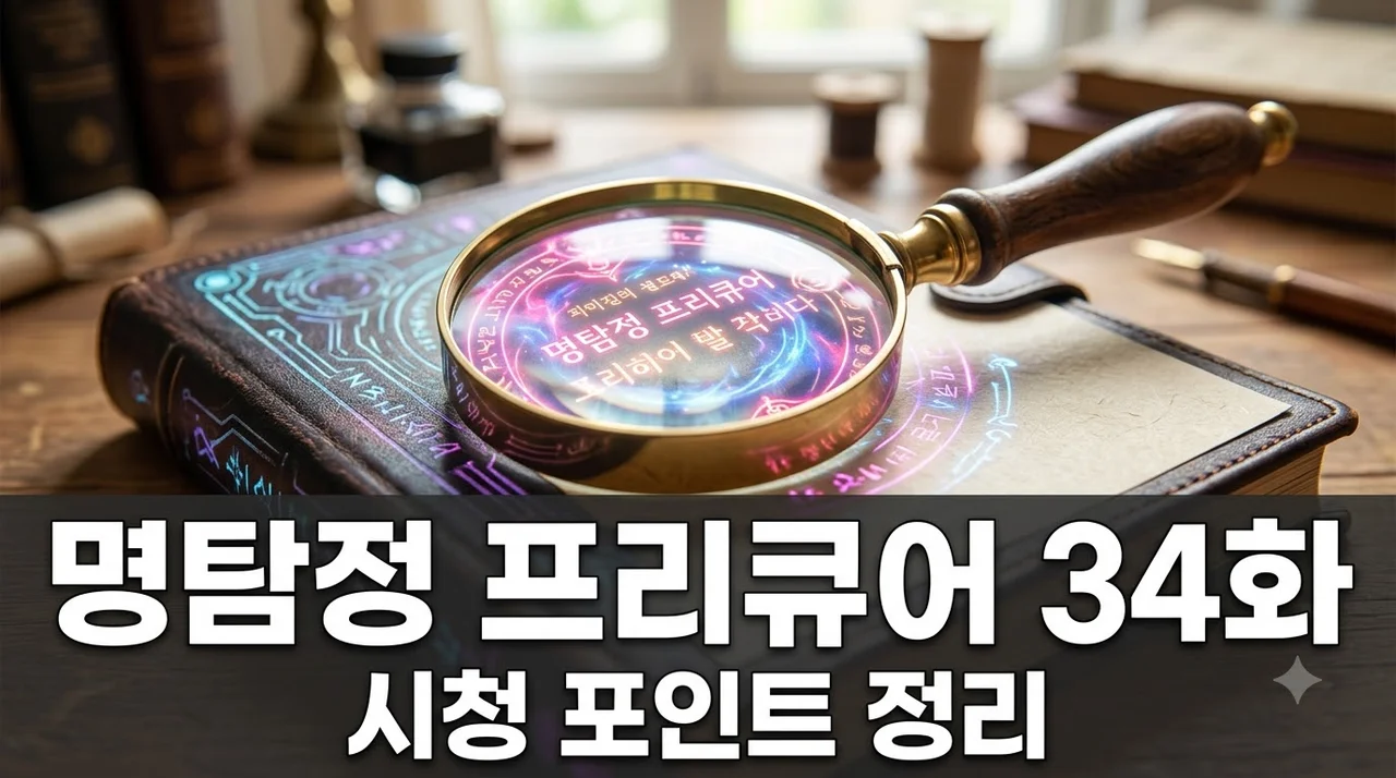 명탐정 프리큐어 34화 다시보기 방영 정보와 핵심 관전 포인트 완벽 정리