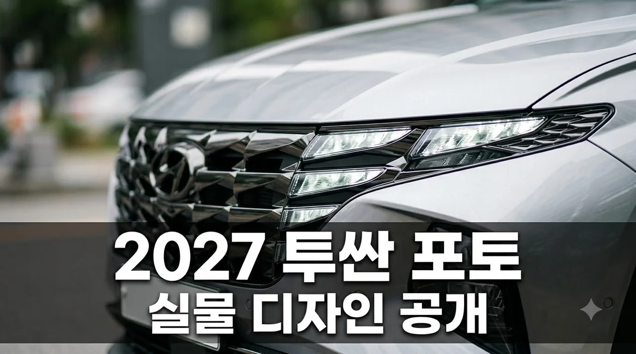 2027 투싼 포토 유출 디자인과 하이브리드 예상 스펙 총정리