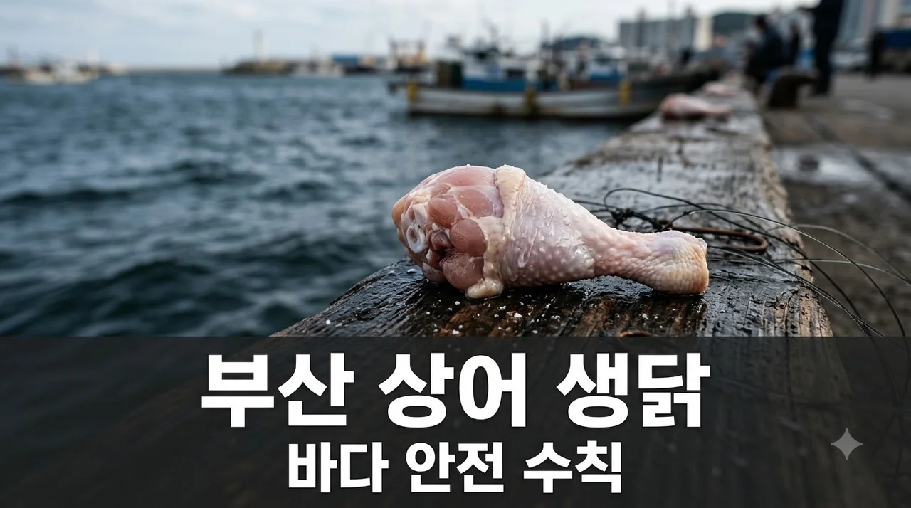 부산 상어 생닭 미끼 실체와 바다 안전 수칙 완벽 정리
