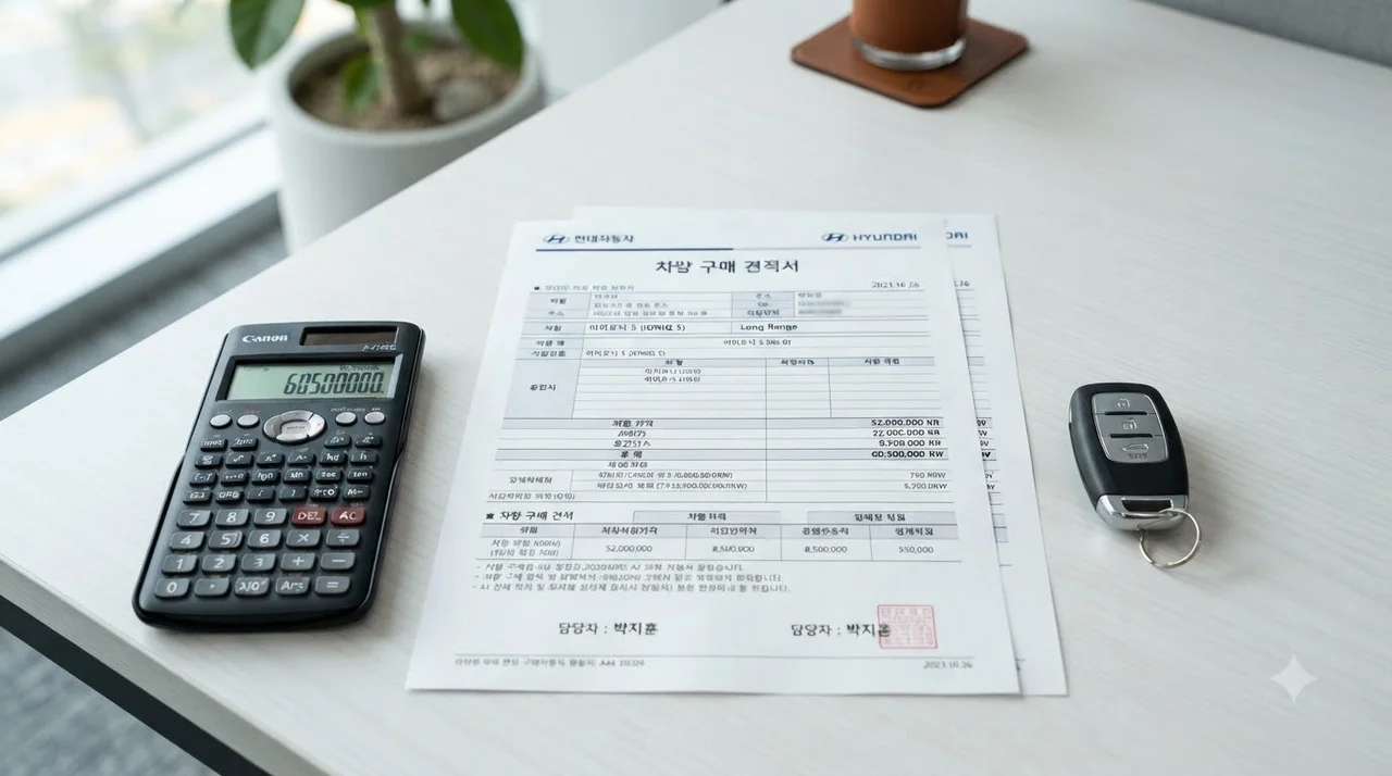 취등록세 포함! 2027 쏘렌토 실제 견적 계산 프로세스