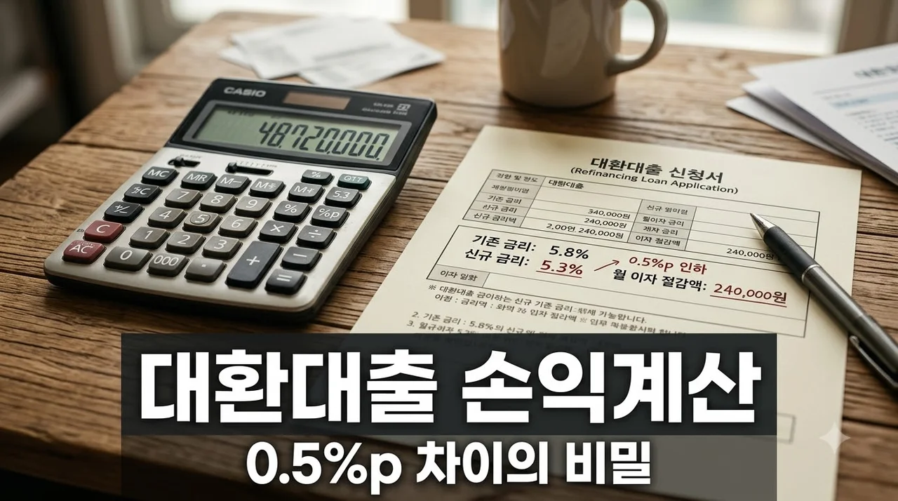 대환대출 0.5%p 차이로 이자가 이만큼?.. 3억원 바꾸면 얼마나 남을까