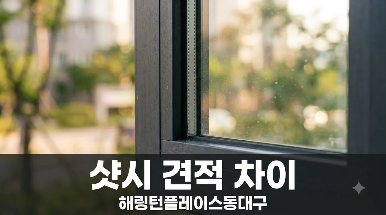 해링턴플레이스동대구 샷시 창호 비용 견적 차이 분석 및 시공 팁