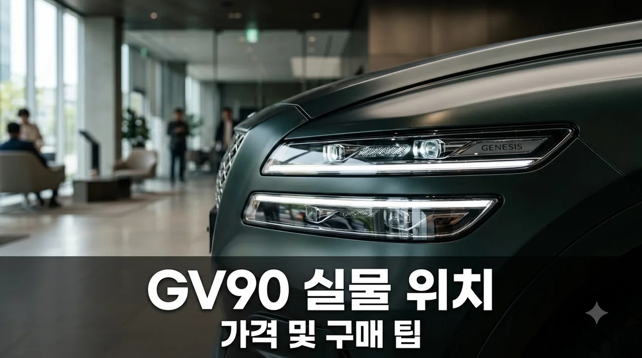 수지 전시 끝난 제네시스 GV90.. 실물 볼 수 있는 숨은 장소와 예상 가격은?