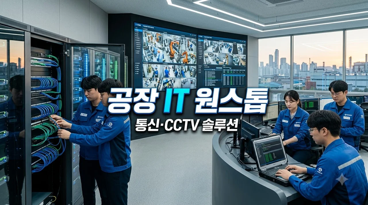 대구 중구 공장 개업 원스톱 IT서비스 비용 및 CCTV 네트워크 구축 총정리