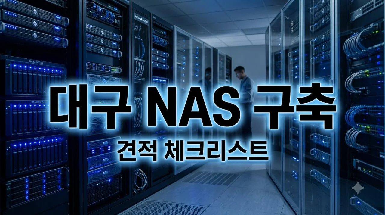 대구 중구 사무실 NAS 구축·설치 견적 전 용량·사용자 수·백업 범위 완벽 총정리