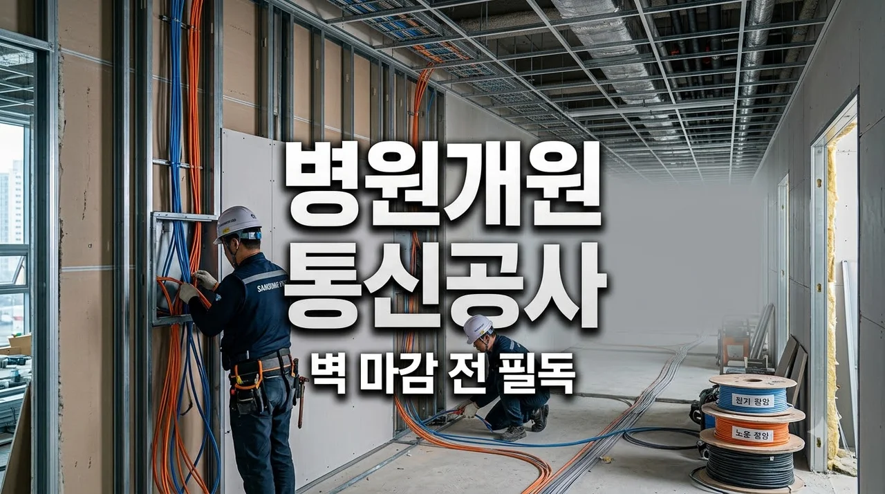 병원 개원 인터넷·CCTV 배선 공사, 벽 마감 전 확정할 위치 7가지