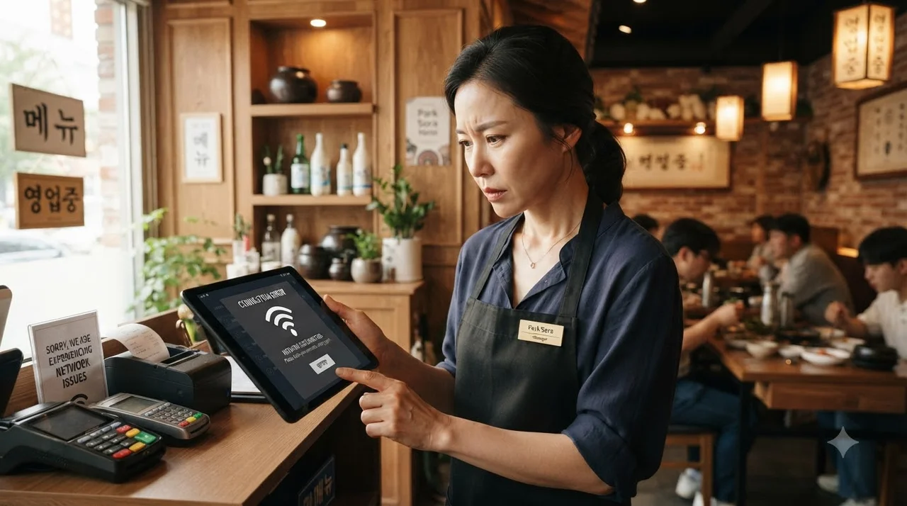 테이블오더 끊김 현상, 속도가 아닌 Wi-Fi 채널 간섭부터 확인해야 합니다