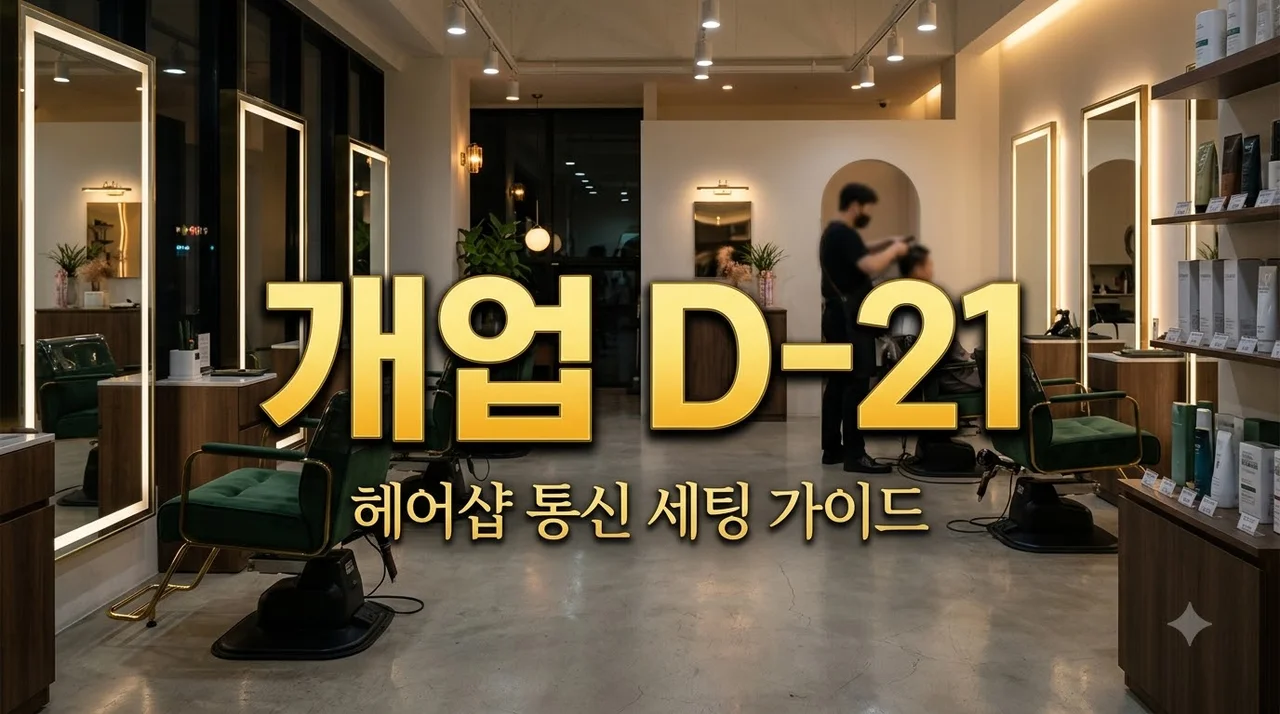 헤어샵 개업 D-21 인터넷 전화 CCTV POS 완벽 일정표 총정리