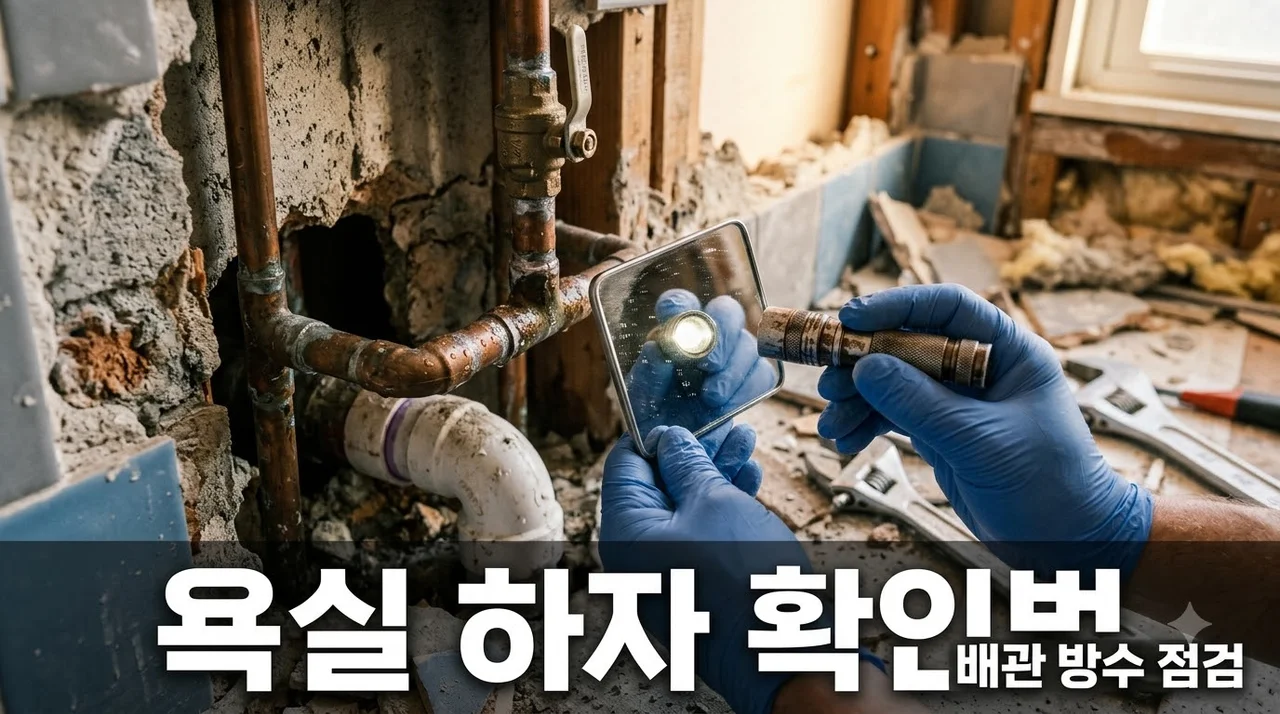 대구 동구 신서화성파크드림 욕실, 배관·방수 하자는 철거 후 어디서 확인할까?