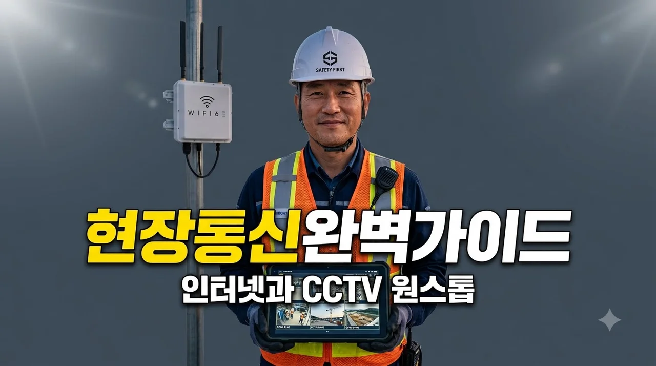 건설현장 임시 인터넷 현장 CCTV 설치 철거 비용 공정 완벽정리 2026