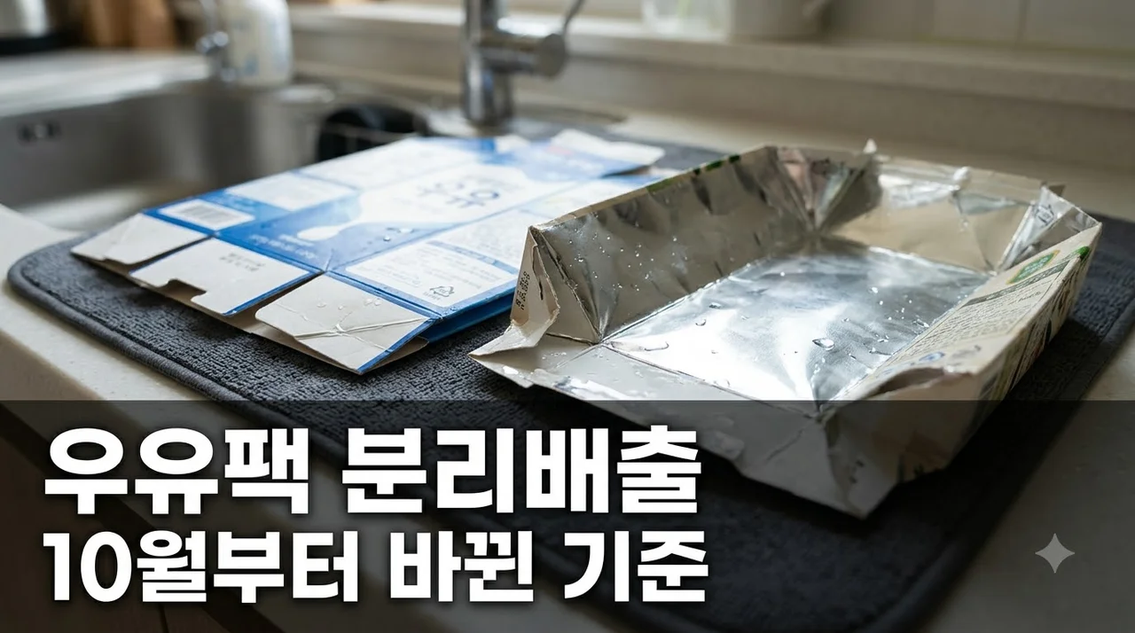 10월부터 우유팩·두유팩 어디에 버릴까? "종이에 넣으면 안 돼요" 바뀐 분리배출법