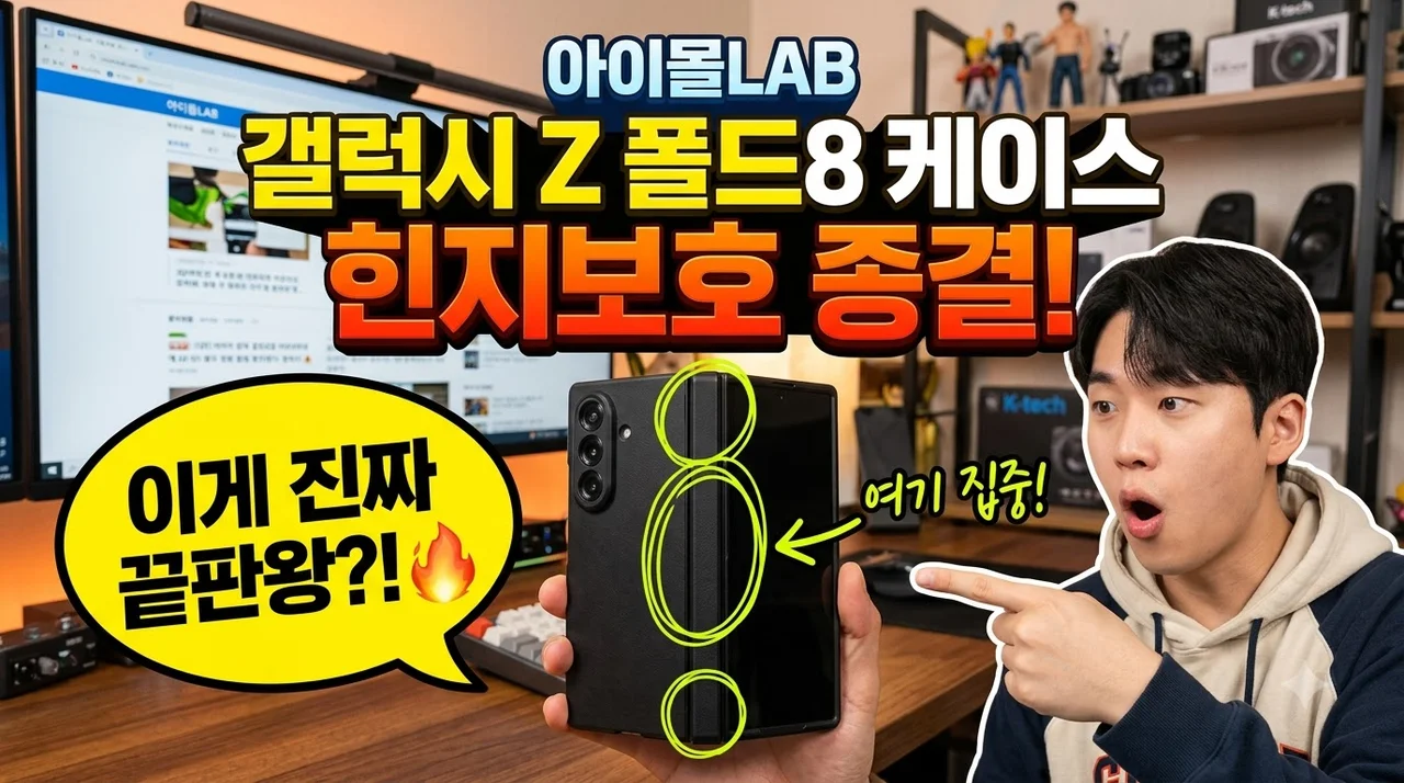 아이몰LAB 갤럭시Z 폴드8 케이스 힌지보호 종결