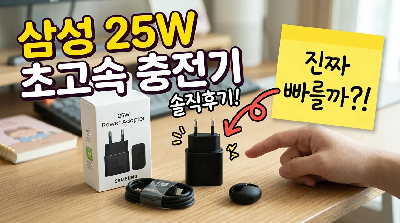 삼성 정품 초고속 충전기 25W C타입 솔직후기