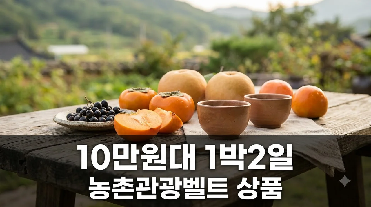 10만 원대로 즐기는 '1박 2일' 농촌 여행 농촌관광벨트 상품 출시.. 이 가격 실화?